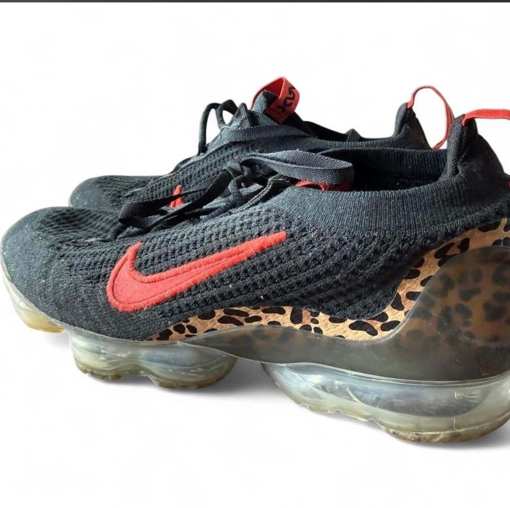 Nike Air VaporMax 2021 Flyknit Leopard Black Habanero Red DH4090-001